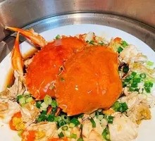 Stir-fried Green Crab with Ginger and Scallion