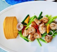 Black Truffle Stir-Fried Shrimp Balls