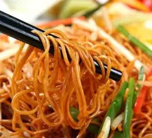 Vegetable and Pork Noodle Soup