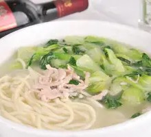 菜汤肉丝面