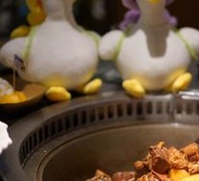 Stewed Fresh Goose in Iron Pot
