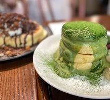 Japanese Grilled Mochi Matcha Pancake