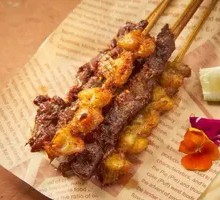 Southeast Asian Fried Skewers Platter