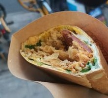 Trendy Seaweed and Meat Floss Pancake