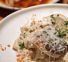 Pan-Seared Sea Bass with Wavy Noodles