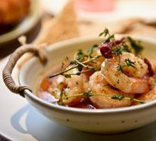 Garlic-Infused Steamed Shrimp