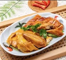 Hainan Chicken and Roast Chicken Combo