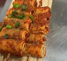 Fried Enoki Mushroom Rolls
