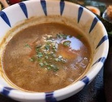 Pork Chicken Seafood Noodle Soup with Dipping Sauce