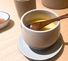 Steamed Egg with Pine Cone Crab Roe