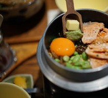 Grilled Salmon Melted Rice Bowl