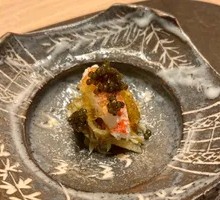 Maoxi Crab Broth Jelly with Autumn Moon Pear Caviar