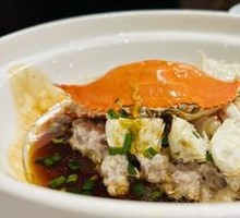 Steamed Flower Crab with Black Pork