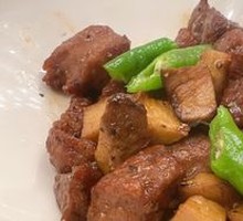 Almond Mushroom Beef Cubes