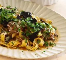 Black Truffle Chicken of the Woods Pasta