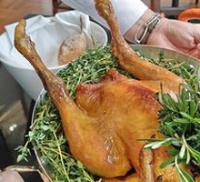 Roasted Longgang Chicken with Crispy Rice