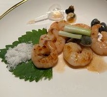 Marinated Yellow Mud Snail and Fresh Shrimp Strips