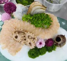 Scallop and Salmon Sashimi Platter