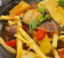 Dry Pot Cured Pork and Tofu Cubes