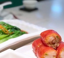 Crispy Shrimp Red Rice Noodle Roll