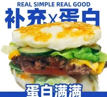 Double Egg Fitness Burger