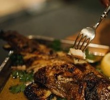 Charcoal-Roasted Halibut