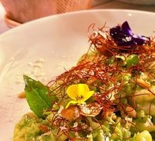 Basil Shrimp Creamy Mushroom Risotto