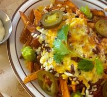 Meat Sauce Sweet Potato Strips