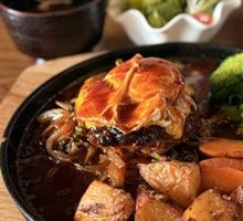 Beef Cheese Burger Steak