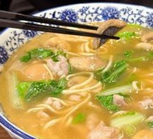 Vegetable Mushroom Meat Noodles