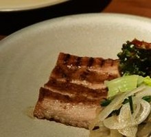 Charcoal-grilled Pork Neck with Soybean Paste