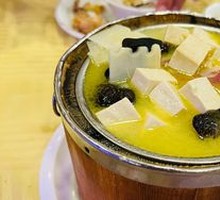 Old Tofu in Wooden Bucket