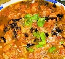 Chicken Stewed with Mushrooms