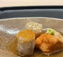 Monkfish Liver with Two Kinds of Taro