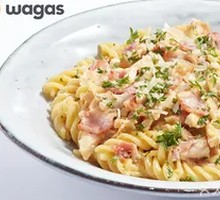 Spaghetti with Bacon and Chicken