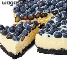 Lime Blueberry Yogurt Cheesecake