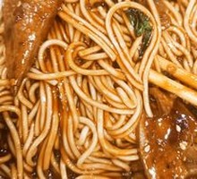 Stir-Fried Pork Liver Noodles with Sauce