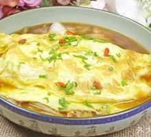 Handmade Egg Dumplings with Chinese Cabbage and Vermicelli
