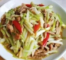Shredded Pork with Leek Greens