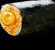 Egg Yolk and Pork Floss Rice Ball