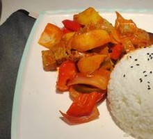 Potato and Beef Brisket Rice Bowl