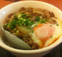 Hot Spring Egg Beef Rice