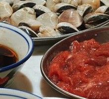 Beef in Rice Soup Pot