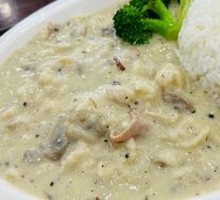 Black Truffle Cream Mushroom Chicken Rice
