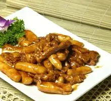 Tomato Sauce Pork Strips