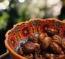 Pan-fried Small Mushrooms