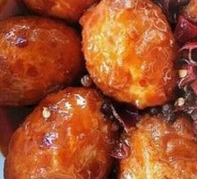 Honey-glazed egg