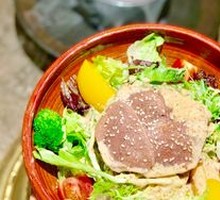 Grilled Beef Tongue Salad