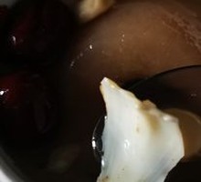 Peach Gum and Lily Baked Pear