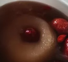 Plum-Flavored Roasted Pear